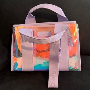 Case-Mate Iridescent Tote with Lavender Straps